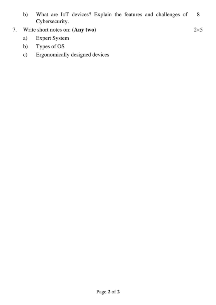 PU BCA  1st Sem Computer Fundamental & Application Question paper