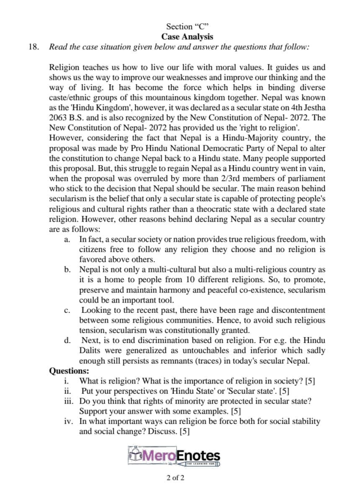 PU BBA BBA-BI BBA-TT BCIS BHCM BHM Fundamentals of Sociology Question Paper