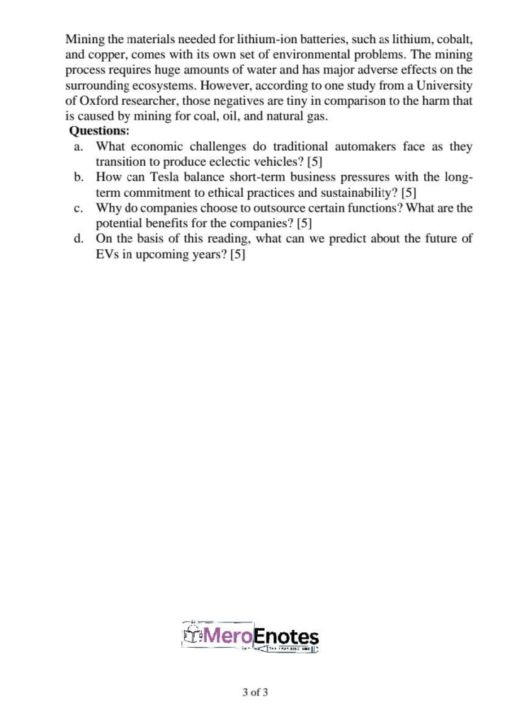 PU BBA Business Communication II Question Paper