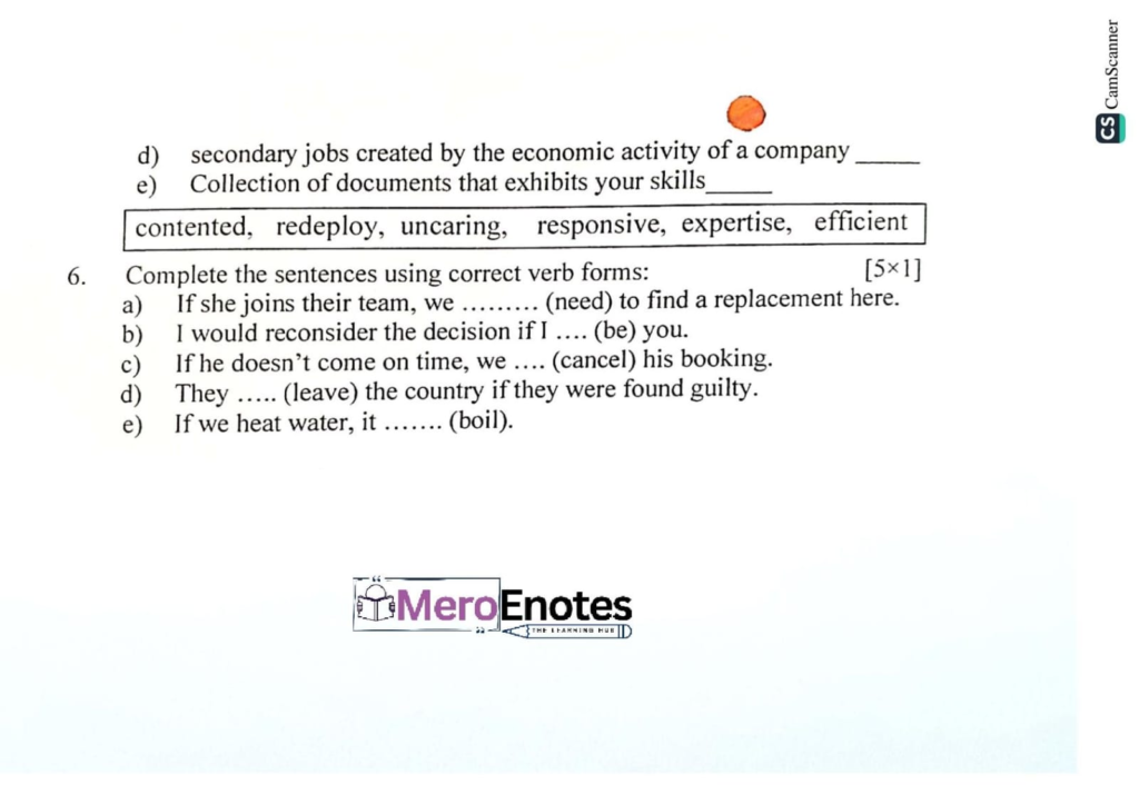 PU BBA Business Communication II Question Paper