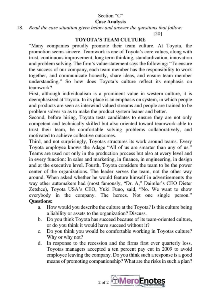 PU BBA BBA-IT BBA-BI BCIS BHCM Fundamentals of Organizational Behaviour Question Paper