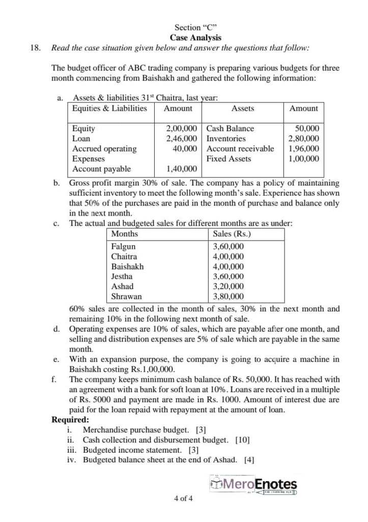 PU BBA BBA-BI Basic of Managerial Accounting Question Paper