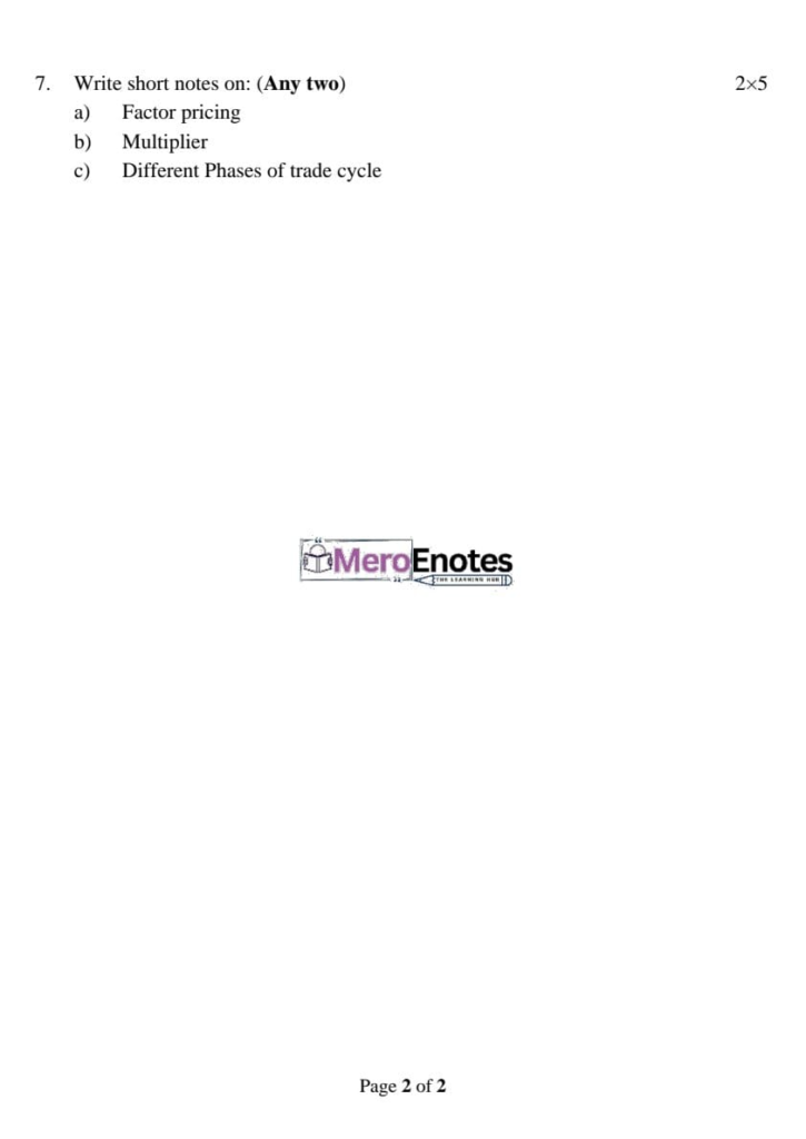 Pokhara University PU BCA Applied Economics Question Paper 6th Semester