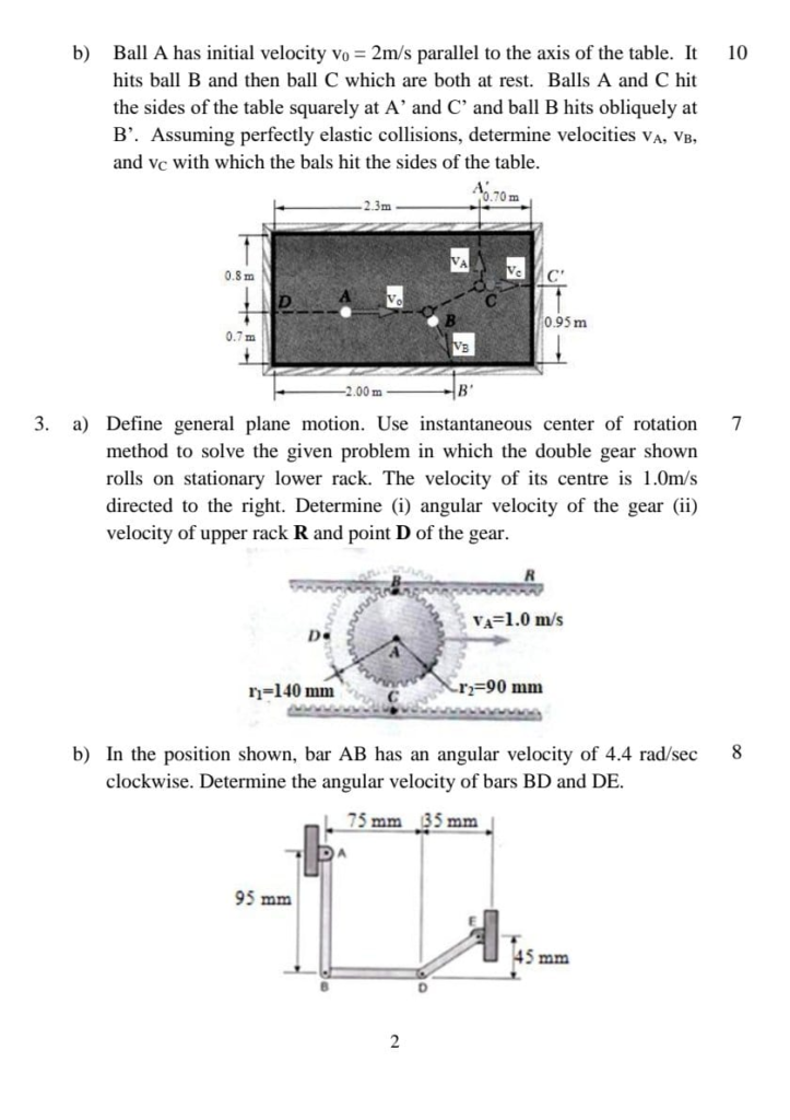 PU BE Civil Applied Mechanics II Question paper 3rd Semester