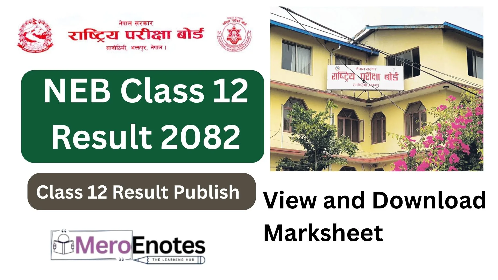 NEB Class 12 Result 2082